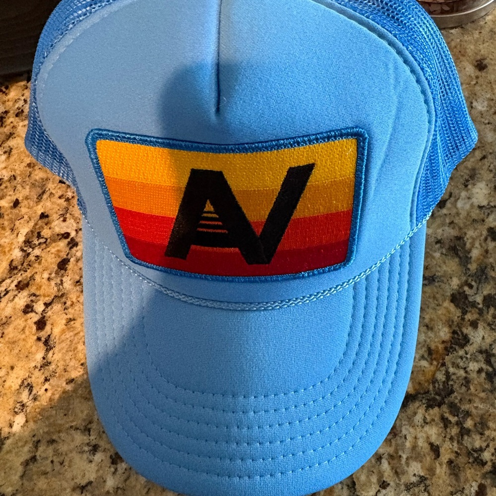 NEW- Aviator Nation Blue Cap with Rainbow Patch